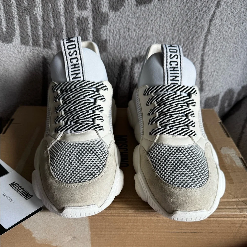 Moschino teddy sneakers white size 42 - Picture 2 of 13